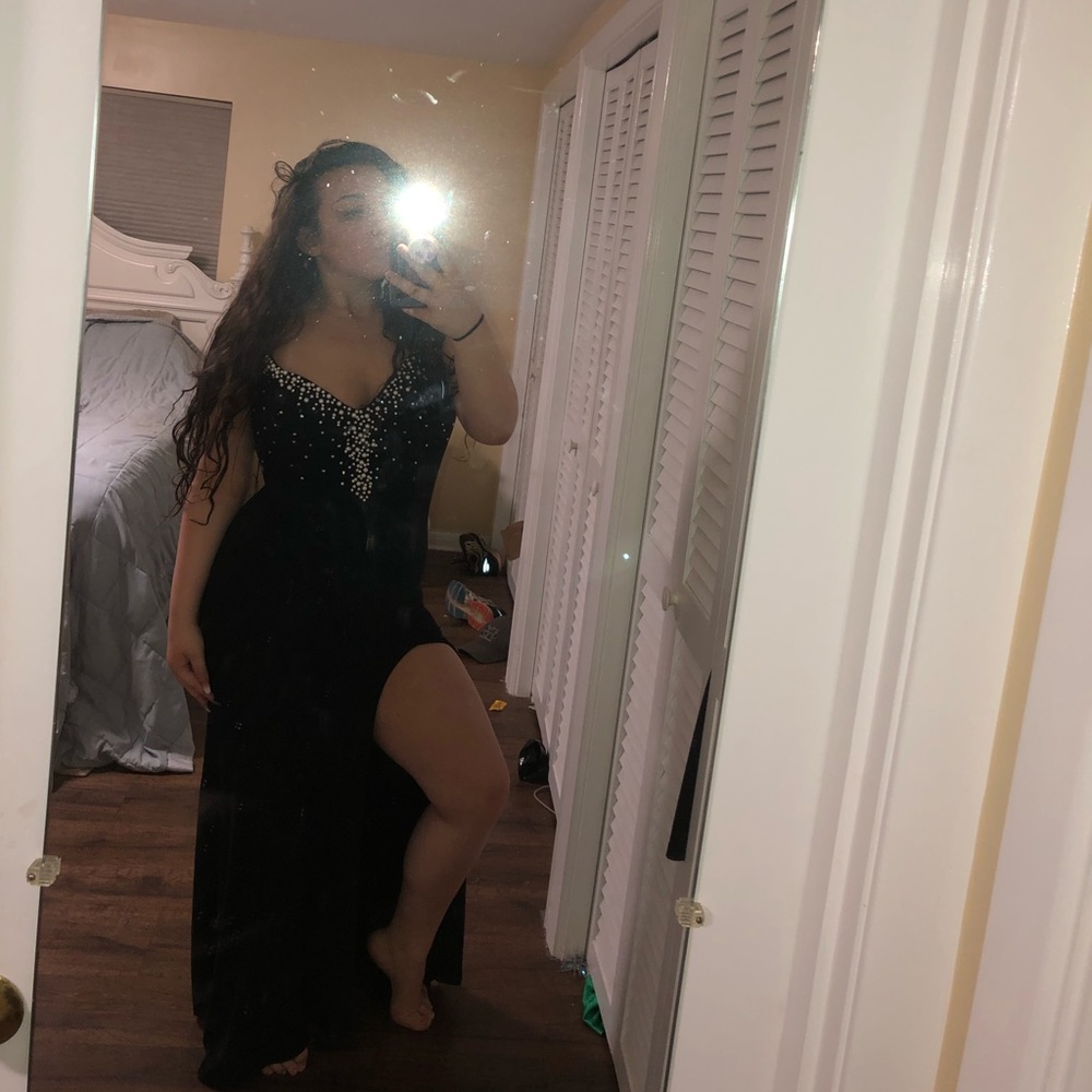 Tiffany Black Prom Dress Size:6